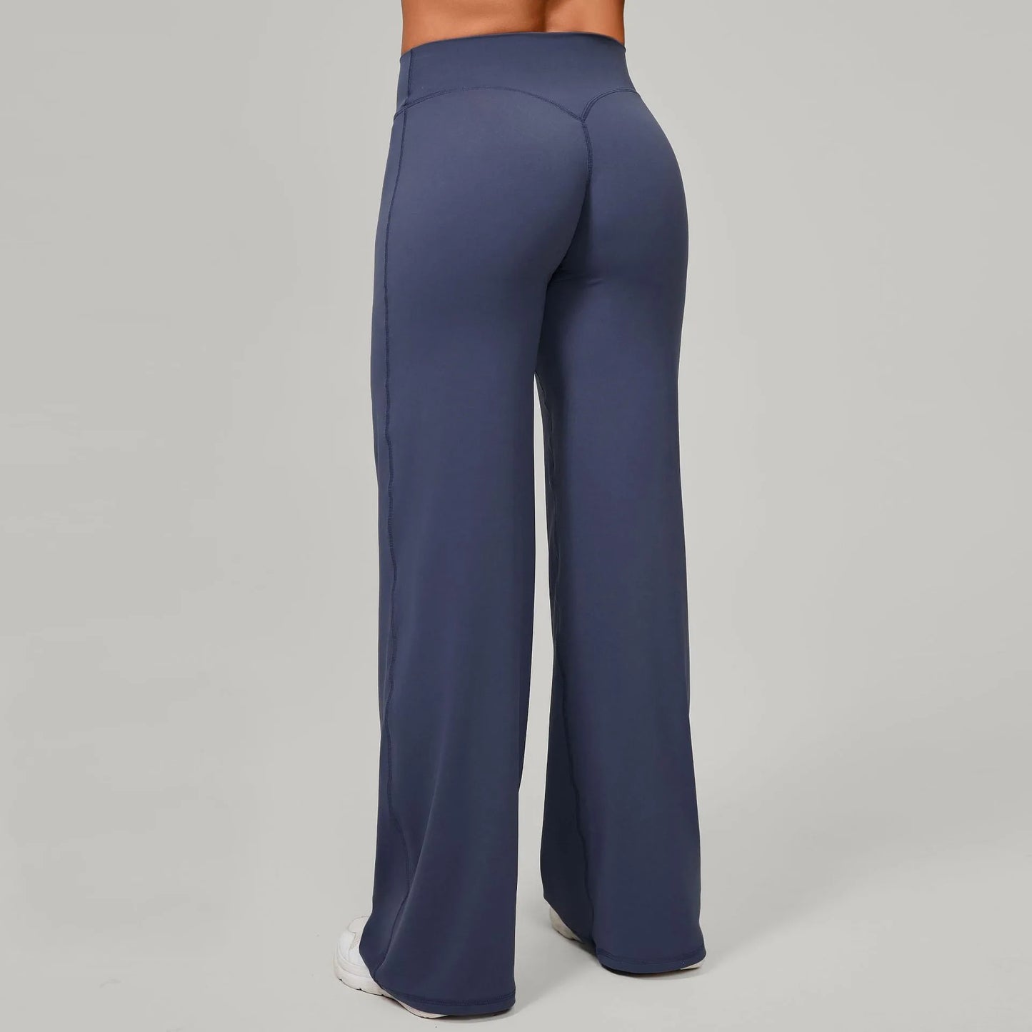 Nivessi - Mallas de yoga de cintura alta y corte recto para mujer, pantalones de entrenamiento holgados que realzan los glúteos
