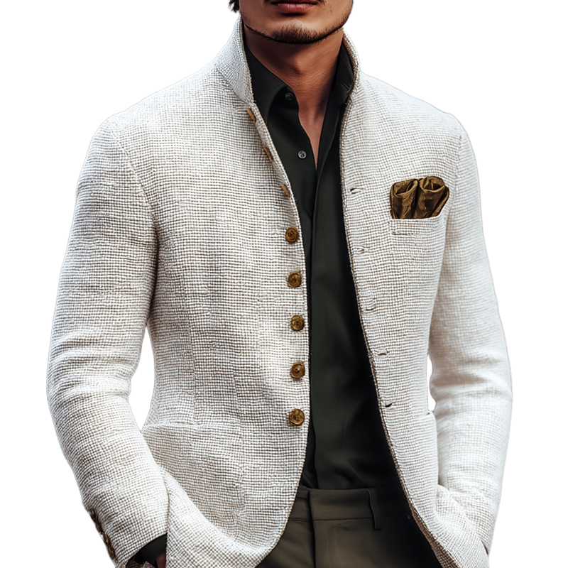 Nivessi - Chaqueta clásica retro de hombre con solapas, doble botonadura y charreteras, en imitación de terciopelo MTA1581I5K